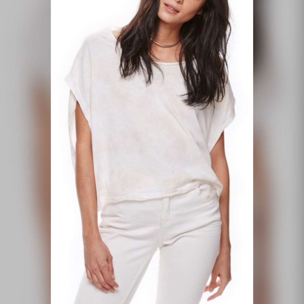 We the Free Let It Go White Short Sleeve Tee